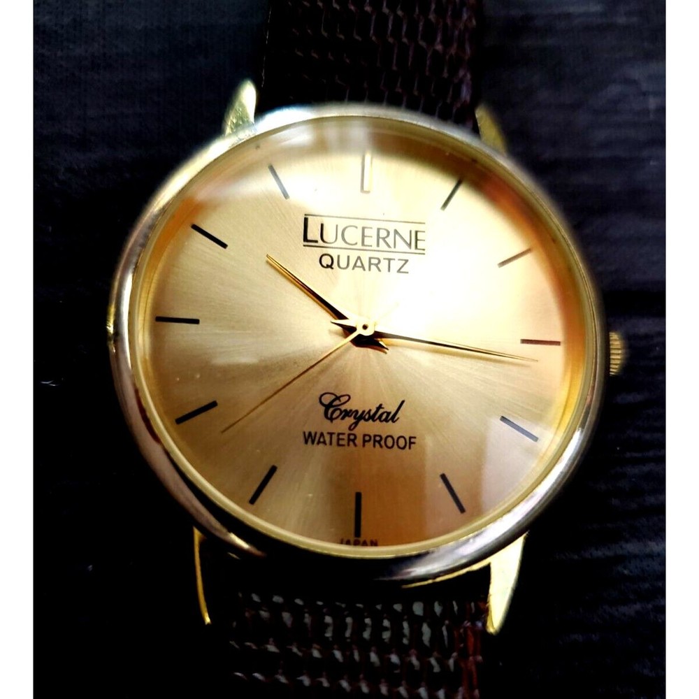 EXTREMELY Rare Vintage Lucerne Swiss Inspired Split Case Watch Bubble Crystal - Picture 4 of 15